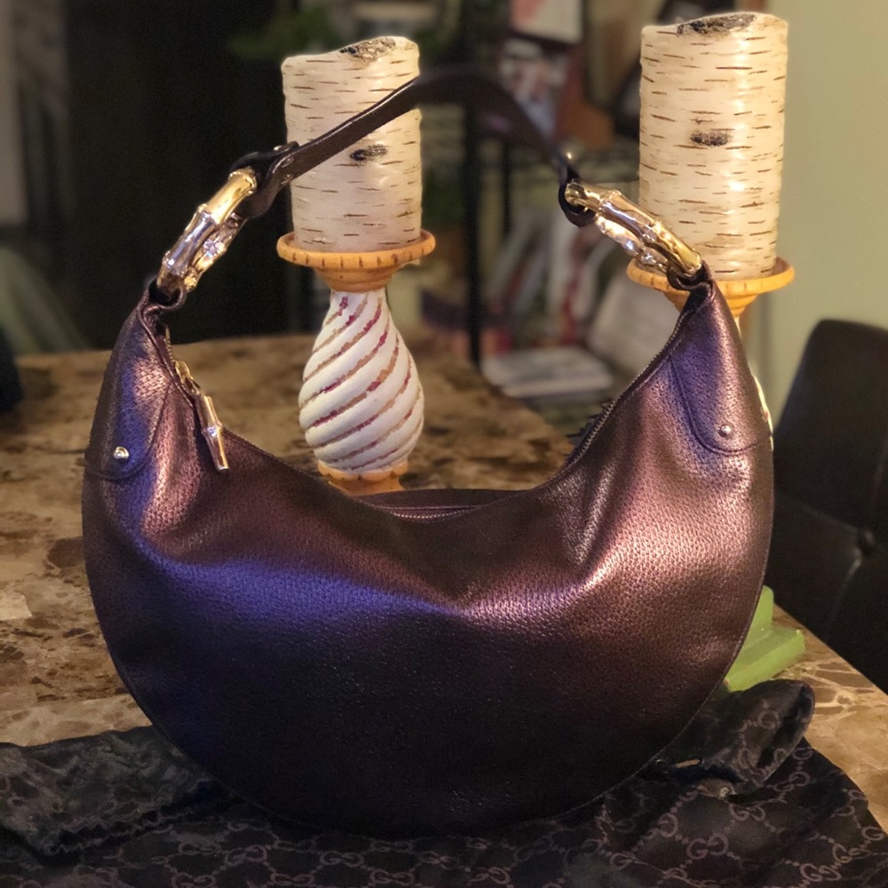 AUTH Gucci Hobo & DUSTBAG 🌺 NWT 🌺 GORGEOUS & NEW - Picture 2 of 8